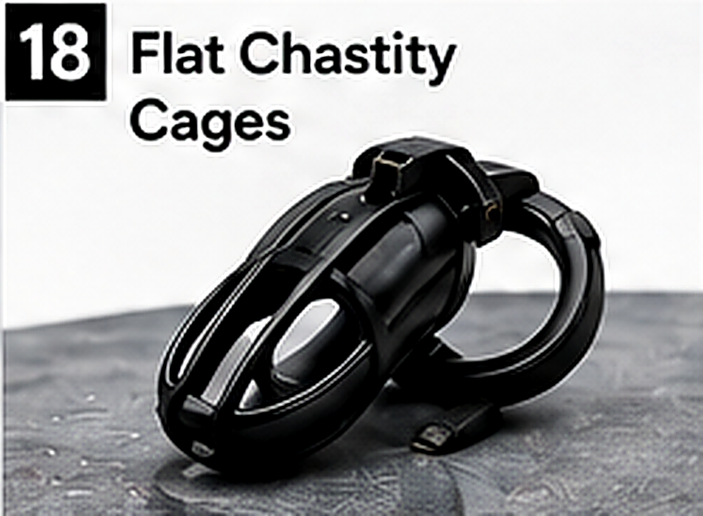 Standard and flat chastity cage profiles compared for discretion