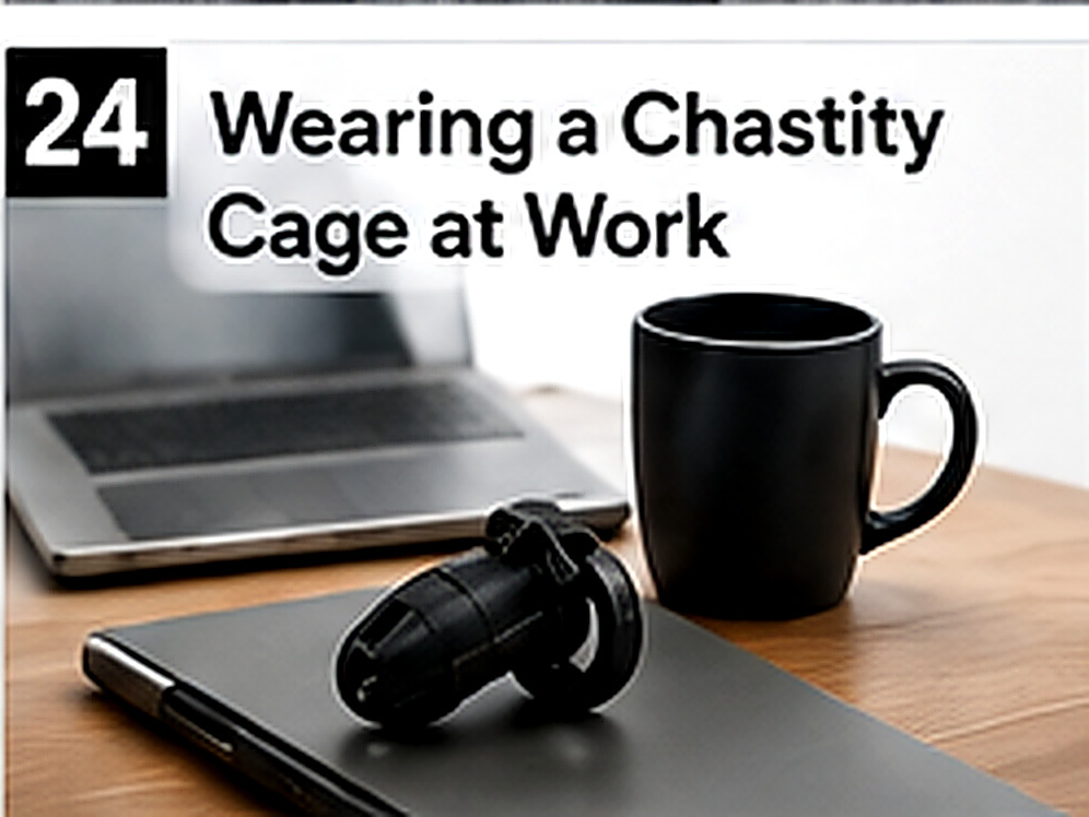 Workday checklist, discreet key case and clothing fabric for chastity cage wear