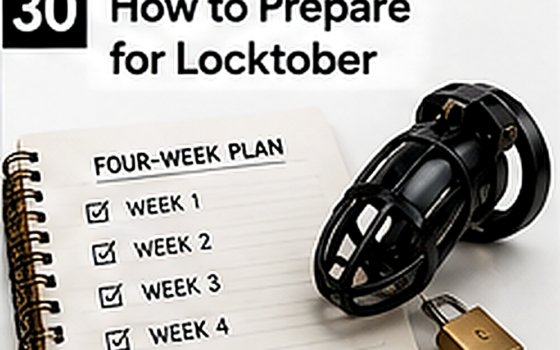Four-week preparation calendar for the Locktober chastity challenge
